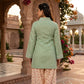 Green and White Farshi Set