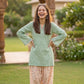 Green and White Farshi Set