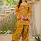 Women Flower Printed Regular Pure Cotton Kurta With Farshi Suit Set