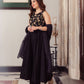 Shadow Black Embroidered Cotton Suit Set