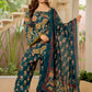 Women Flower Printed Regular Pure Cotton Kurta With Farshi Suit Set