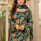 Women Flower Printed Regular Pure Cotton Kurta With Farshi Suit Set