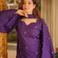 Arosh Purple Cotton Farshi Salwar Set