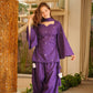 Arosh Purple Cotton Farshi Salwar Set