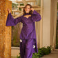 Arosh Purple Cotton Farshi Salwar Set