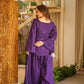 Arosh Purple Cotton Farshi Salwar Set