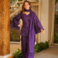 Arosh Purple Cotton Farshi Salwar Set