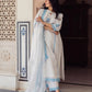 Vista White Embroidered White Kurta Dora Kurti Set