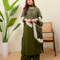 Green Printed Kurta Pant Dupatta Set