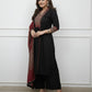Black Embroidered Kurta Pant Set