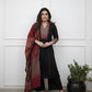 Black Embroidered Kurta Pant Set