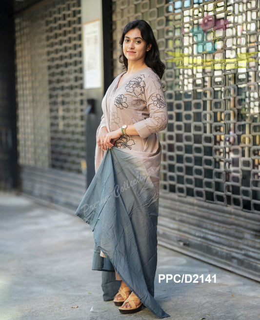 Elegant Floral Printed Kurta Set