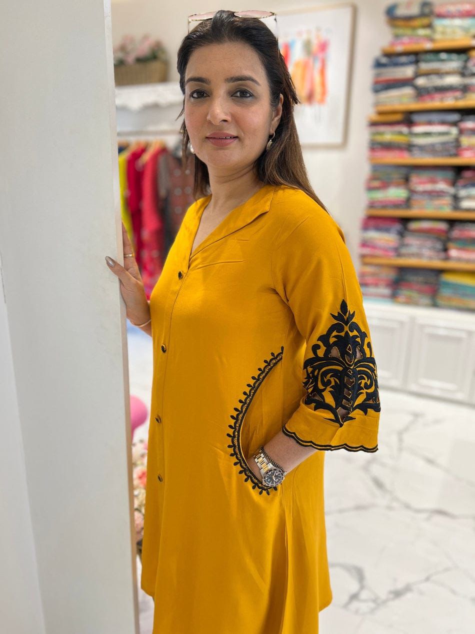 Mustard Yellow Co-ords Set for Women