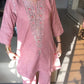 Dusty Pink Mirror Work Co-ords Set for Women