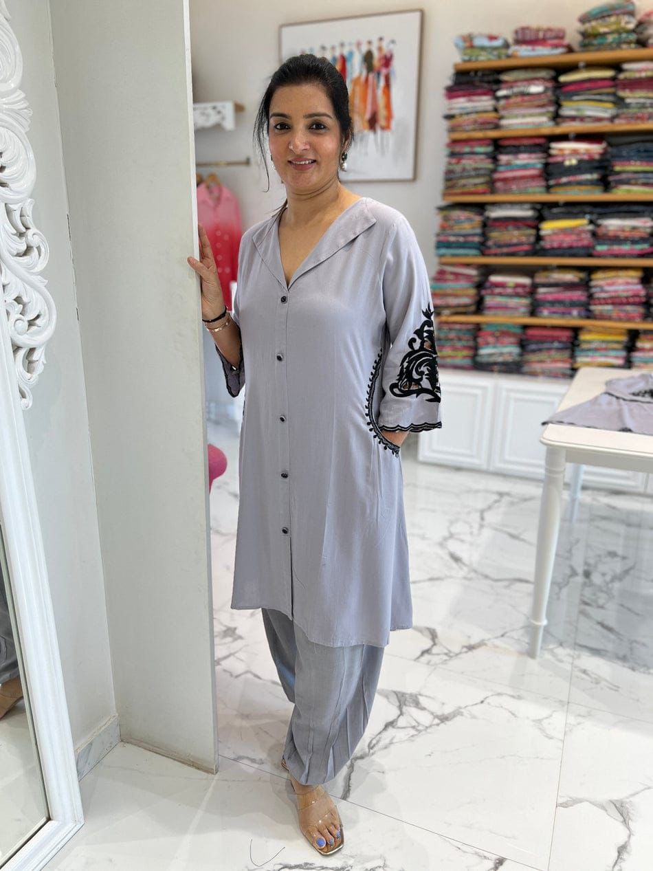 Elegant Grey Co-ords Set for Women