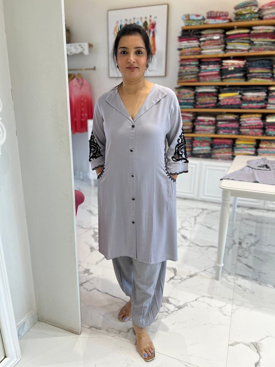 Elegant Grey Co-ords Set for Women