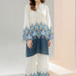 White Printed Kurta Pant Set