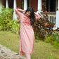 Jaipur Rang Premium Pink Embroidered Cotton Kurta Pant Set with Dupatta