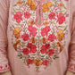 Jaipur Rang Premium Pink Embroidered Cotton Kurta Pant Set with Dupatta