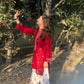 Premium Red Ethnic Kurta Set for Women