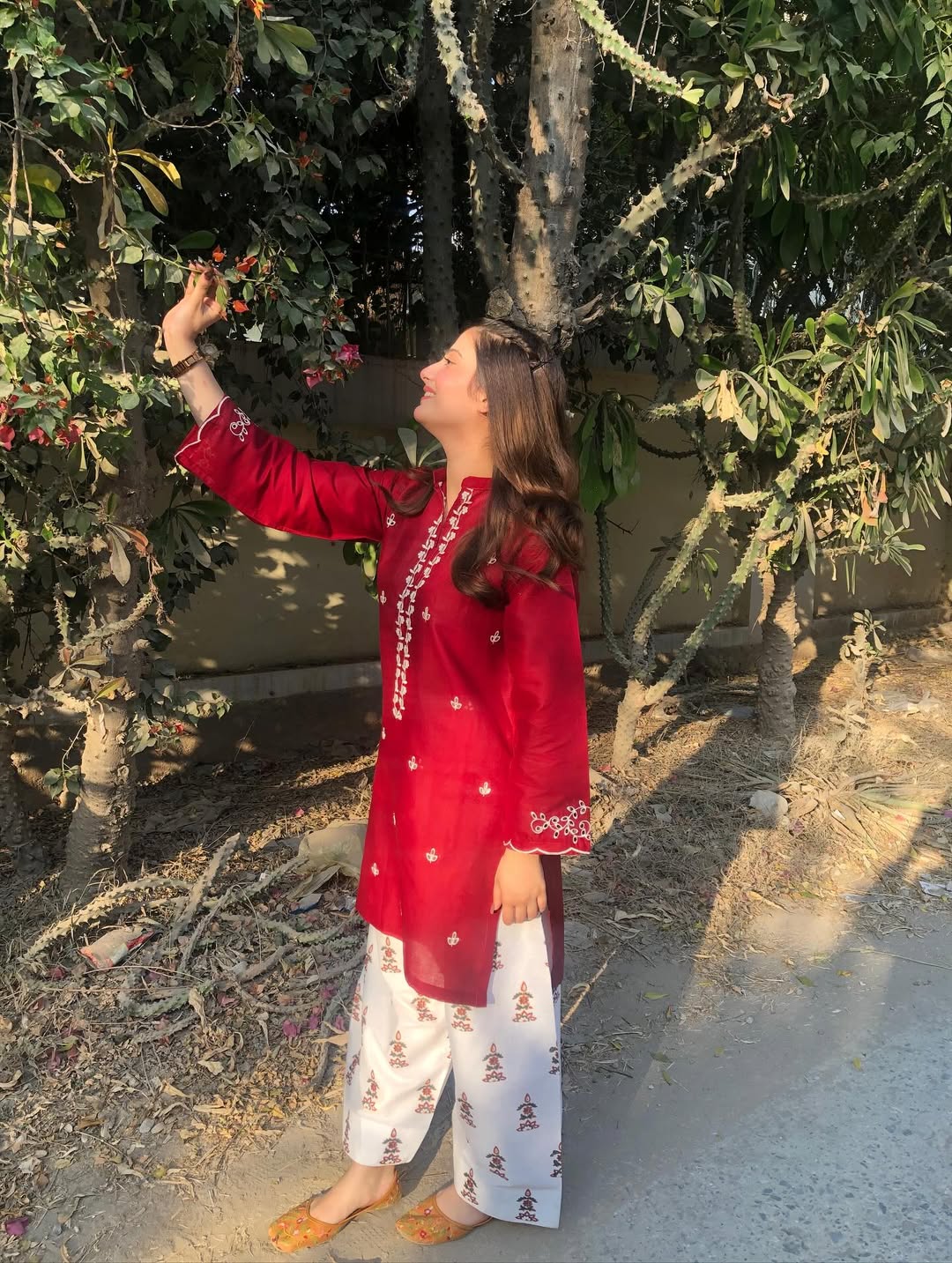 Premium Red Ethnic Kurta Set for Women