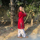 Premium Red Ethnic Kurta Set for Women