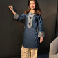 Premium Blue Ethnic Kurta Set for Women
