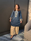 Premium Blue Ethnic Kurta Set for Women