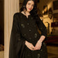 Jaipur Rang Black Embroidered Cotton Suit Set