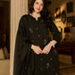 Jaipur Rang Black Embroidered Cotton Suit Set