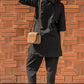 Women's Black Cotton-Linen Co-ord Tunic & Trouser Set