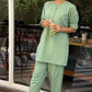 Women's Minimalist Mint Sage Matching Two-Piece Kurta Set