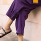 Deep Purple Casual Kurta Set with Pockets for Women