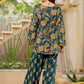 Women Flower Printed Regular Pure Cotton Kurta With Farshi Suit Set