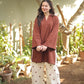 Women Solid Kurta with Printed Set