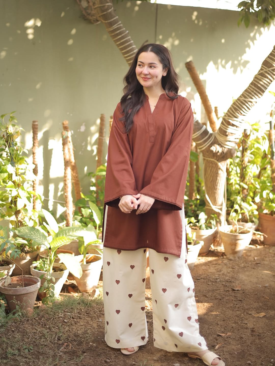 Women Solid Kurta with Printed Set