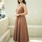 Premium Solid Sleeveless Long Gown Dress for Women