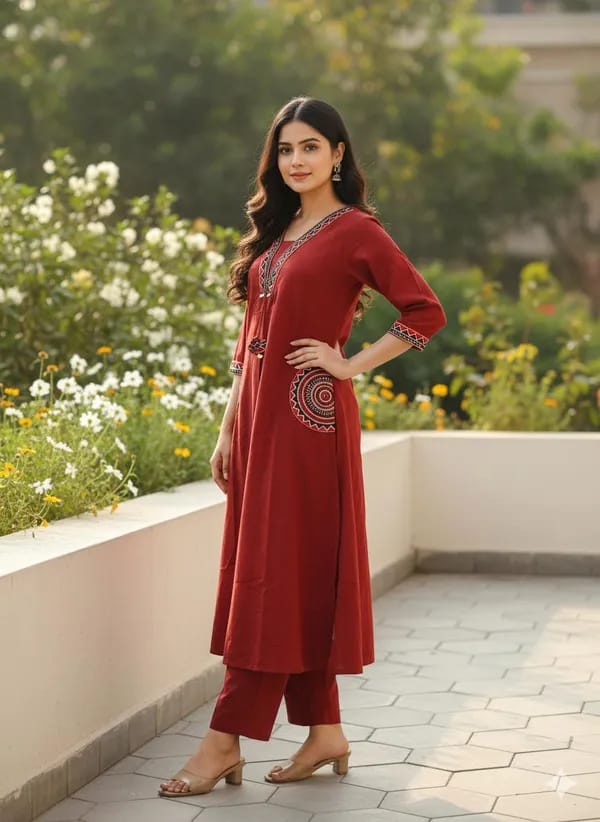 Women Printed Kurta Pant Set – Premium Cotton | Jaipur Rang