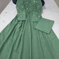 Women Green Anarkali Kurta Set – Elegant Flared Ethnic Wear | Jaipur Rang