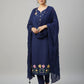 Women Navy Blue Kurta Pant Set – Elegant Ethnic Wear | Jaipur Rang