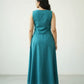 Premium Solid Sleeveless Long Gown Dress for Women